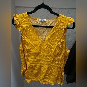 Madewell size M mustard yellow top
